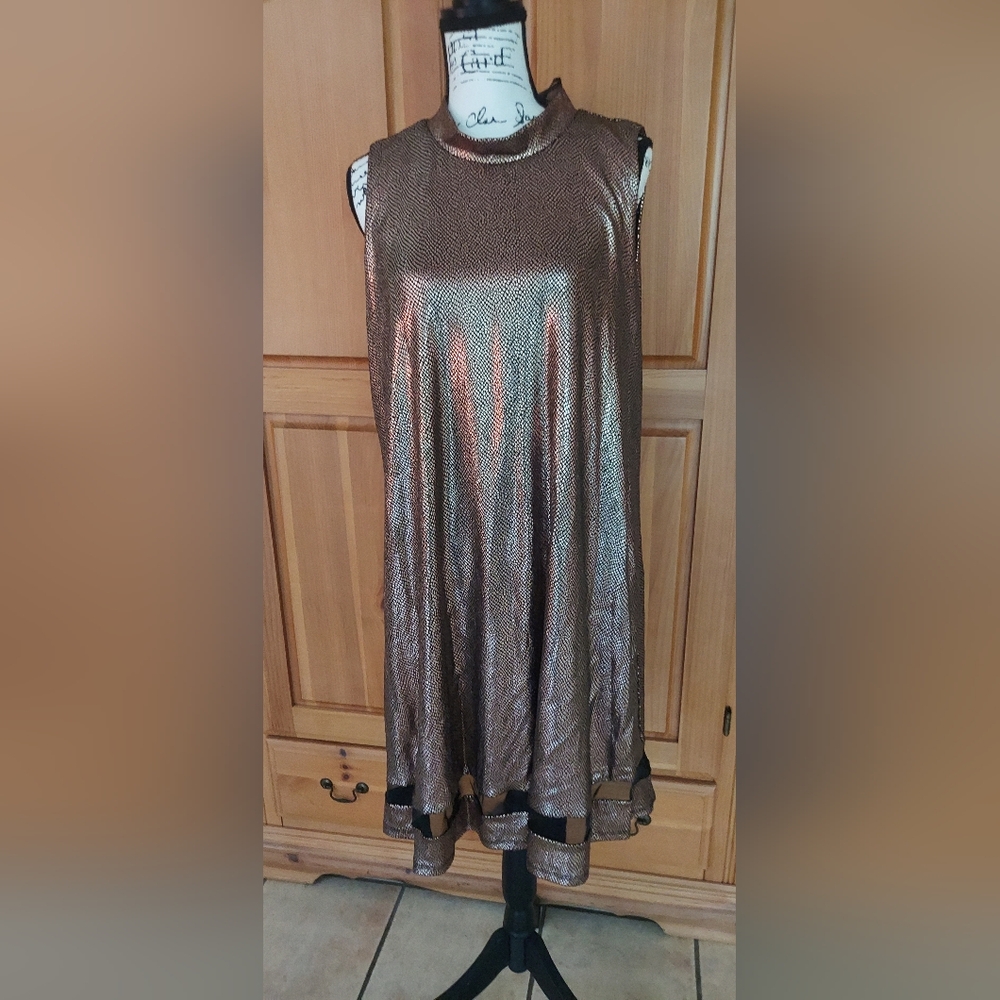 Copper Dress with Bow